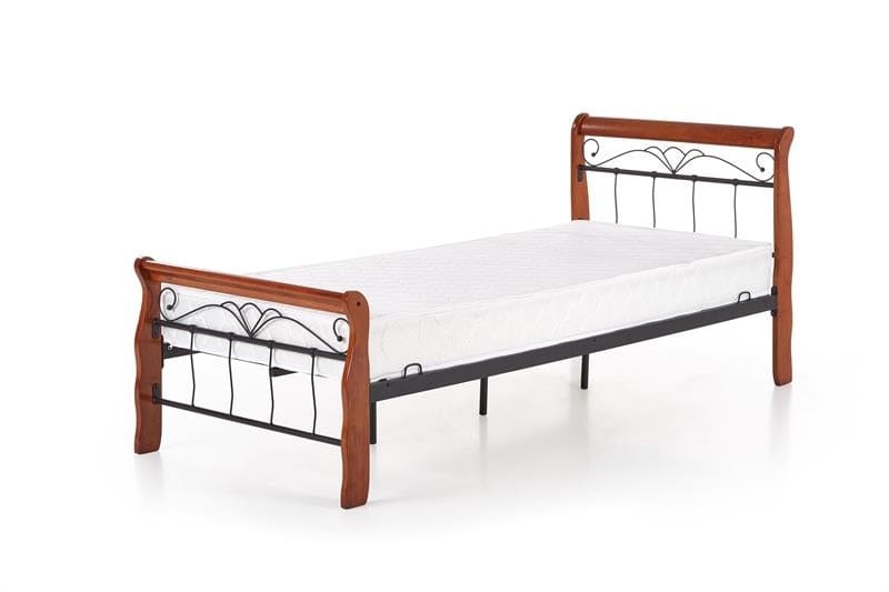 Letto matrimoniale in ferro Verocani Ciliegio (4)