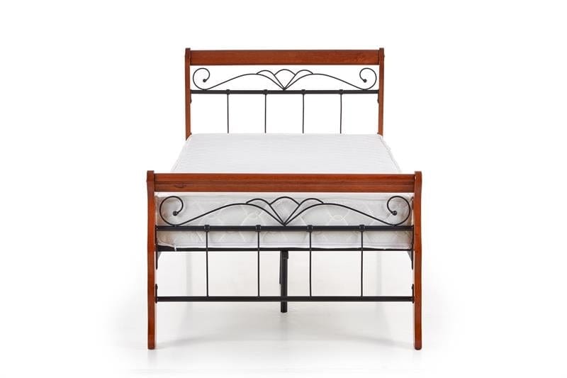 Letto matrimoniale in ferro Verocani Ciliegio (5)