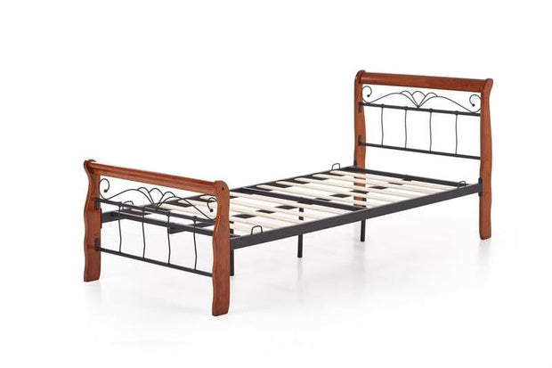 Letto matrimoniale in ferro Verocani Ciliegio (6)