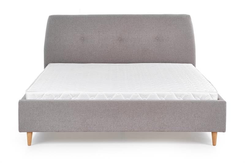 Letto matrimoniale in tessuto Doriana Grigio (1)