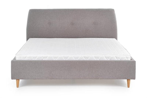 Letto matrimoniale in tessuto Doriana Grigio (1)