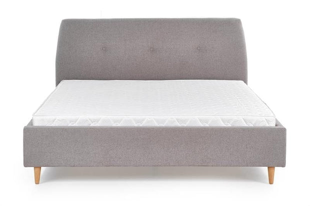 Letto matrimoniale in tessuto Doriana Grigio (1)