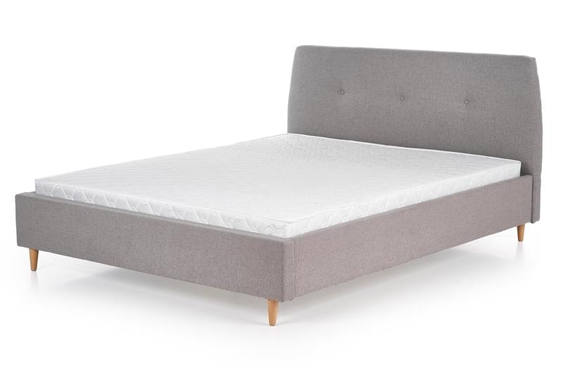 Letto matrimoniale in tessuto Doriana Grigio (2)