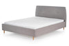 Letto matrimoniale in tessuto Doriana Grigio (2)