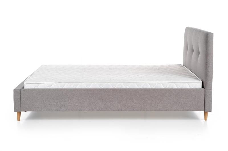 Letto matrimoniale in tessuto Doriana Grigio (3)