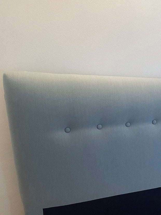Letto matrimoniale in tessutto Ashley Blu (1)
