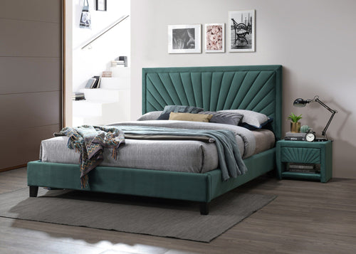 Letto matrimoniale in velluto Angelo Verde & SMPBBT-61027-PAT-ANGELO-VELVET-EMERALD-GREEN