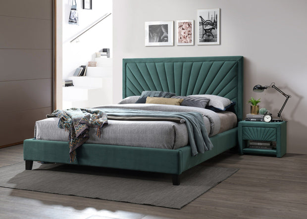Letto matrimoniale in velluto Angelo Verde & SMPBBT-61027-PAT-ANGELO-VELVET-EMERALD-GREEN