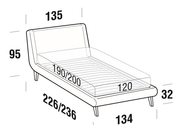 Letto matrimoniale Metropolitanis Beige (5)