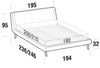 Letto matrimoniale Metropolitanis Beige (6)