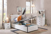 Letto pieghevole con contenitore per ragazzi Bianco-200 x 100 cm (4)