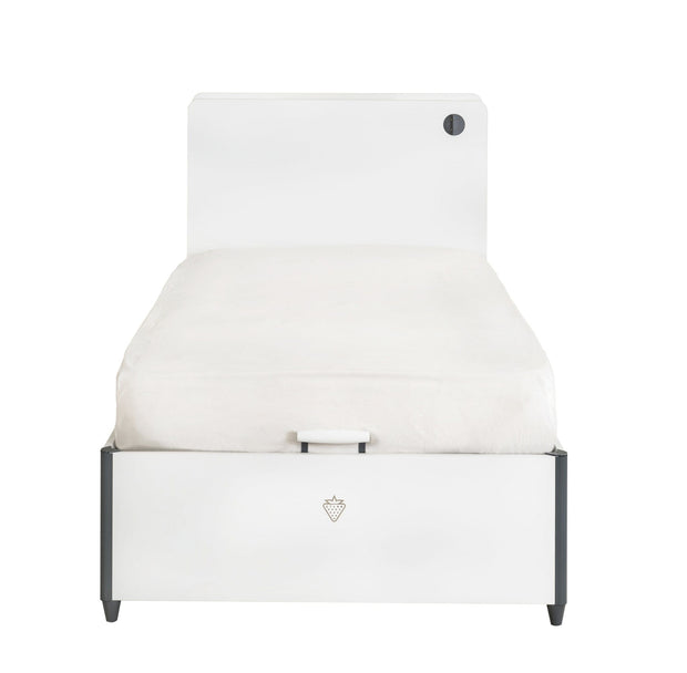 Letto pieghevole con contenitore per ragazzi Bianco-200 x 100 cm (6)