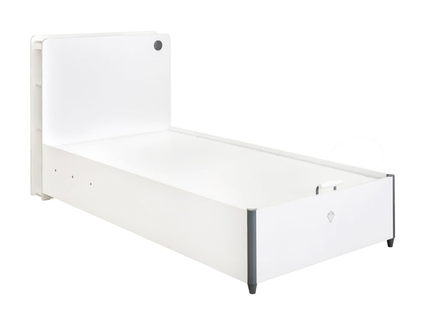 Letto pieghevole con contenitore per ragazzi Bianco-200 x 100 cm (7)
