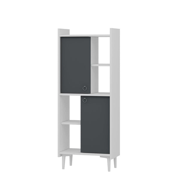 Libreria con 2 ante Leeds Antracite