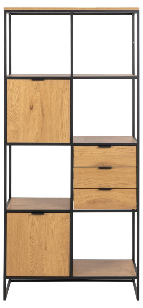 Actona Libreria con 3 cassetti e 2 ante Swindon Naturale