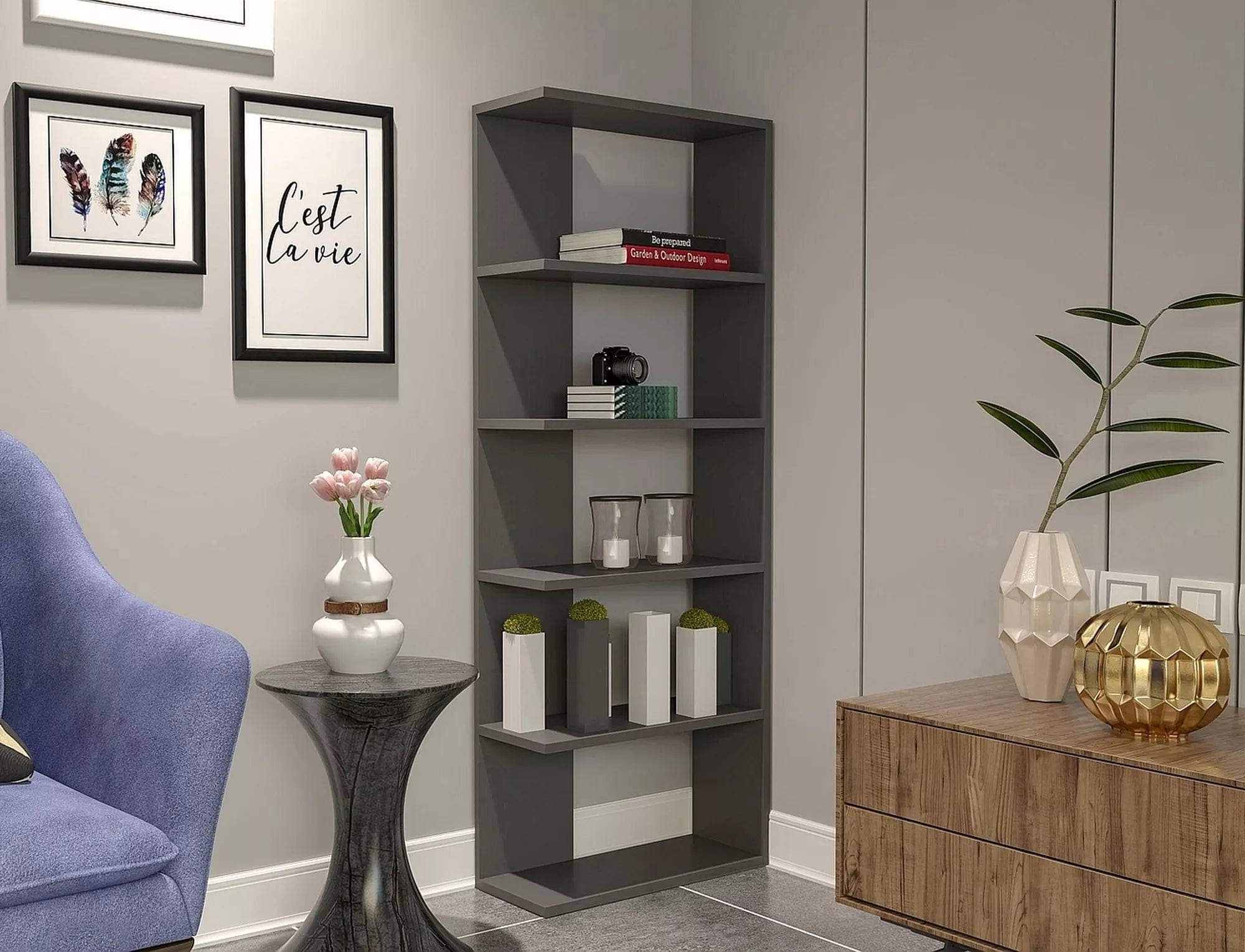 Libreria Corner Antracite (1)