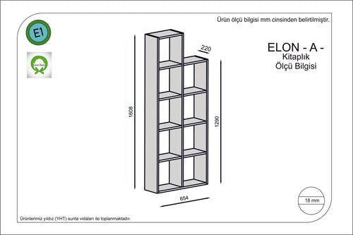 Libreria Elon Grigio (1)