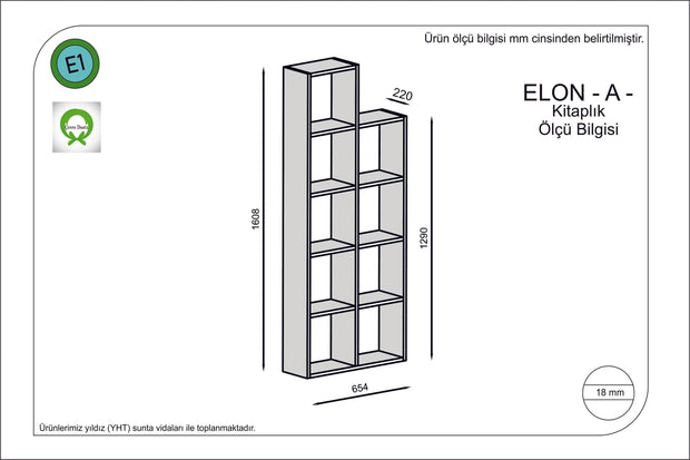 Libreria Elon Grigio (1)