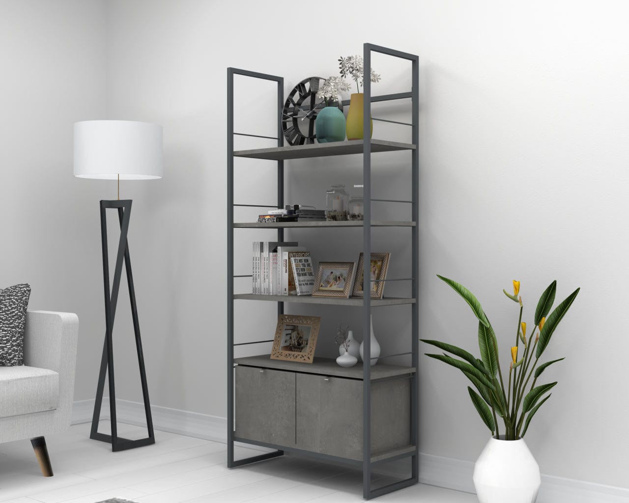 Libreria Kary Grigio (1)