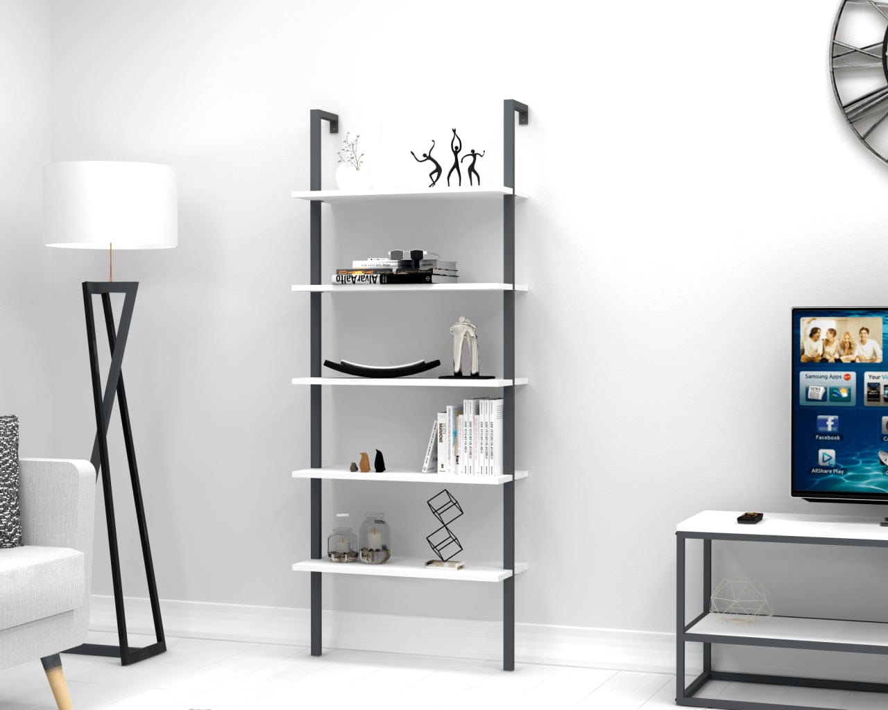 Libreria New Smart Bianco (2)