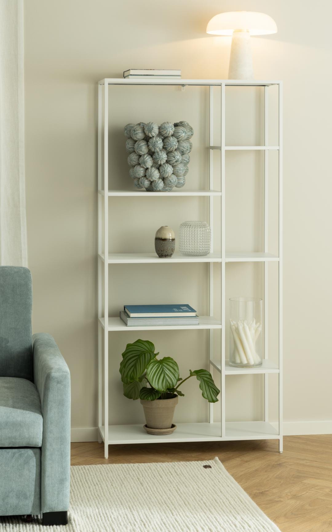 Actona Libreria Newcastle Bianco