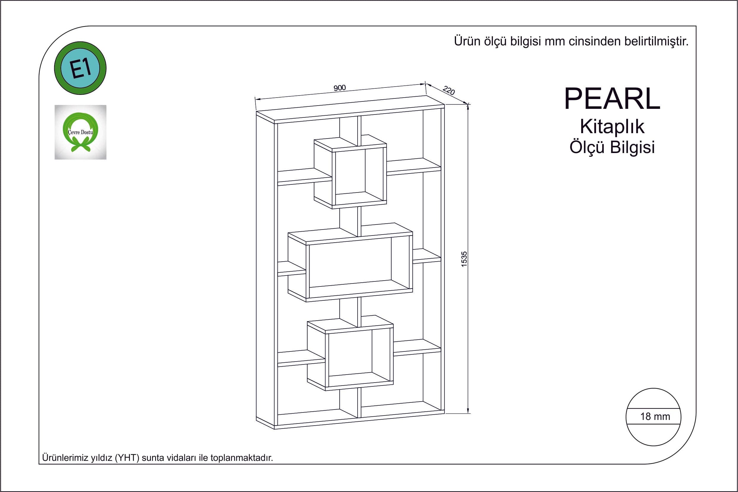 Libreria Pearl Antracite (1)