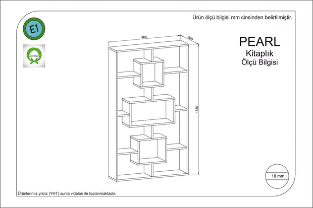 Libreria Pearl Antracite (1)