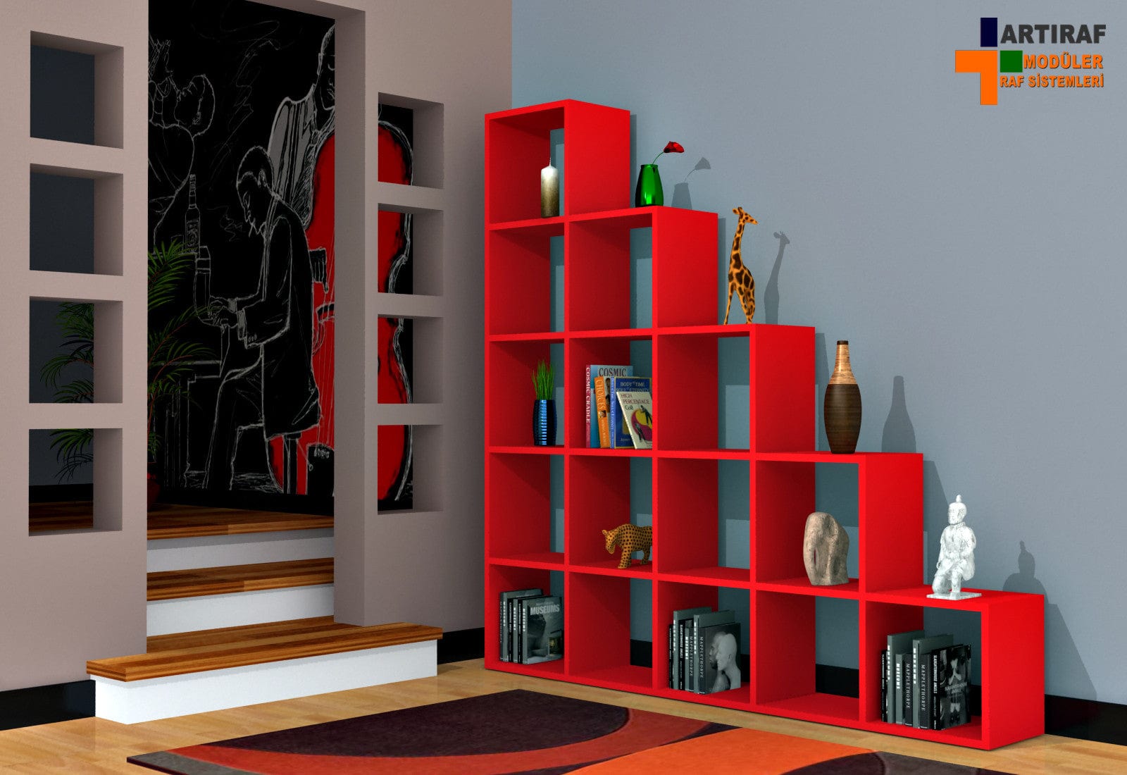 Libreria Perle Rosso