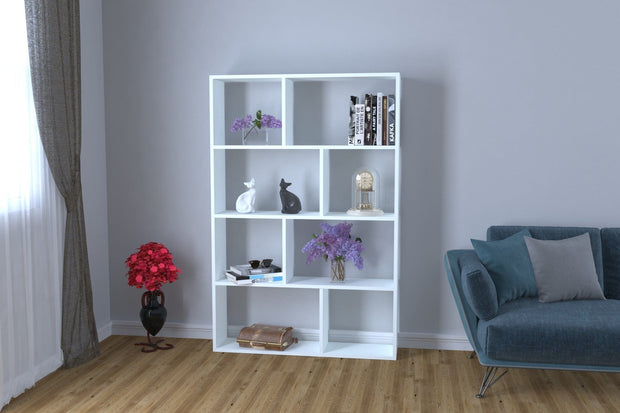 Libreria Plaid Bianco
