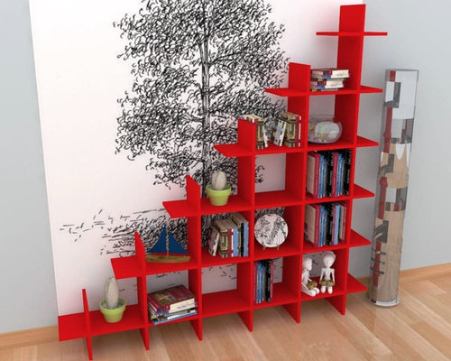 Libreria Puzzle Rosso