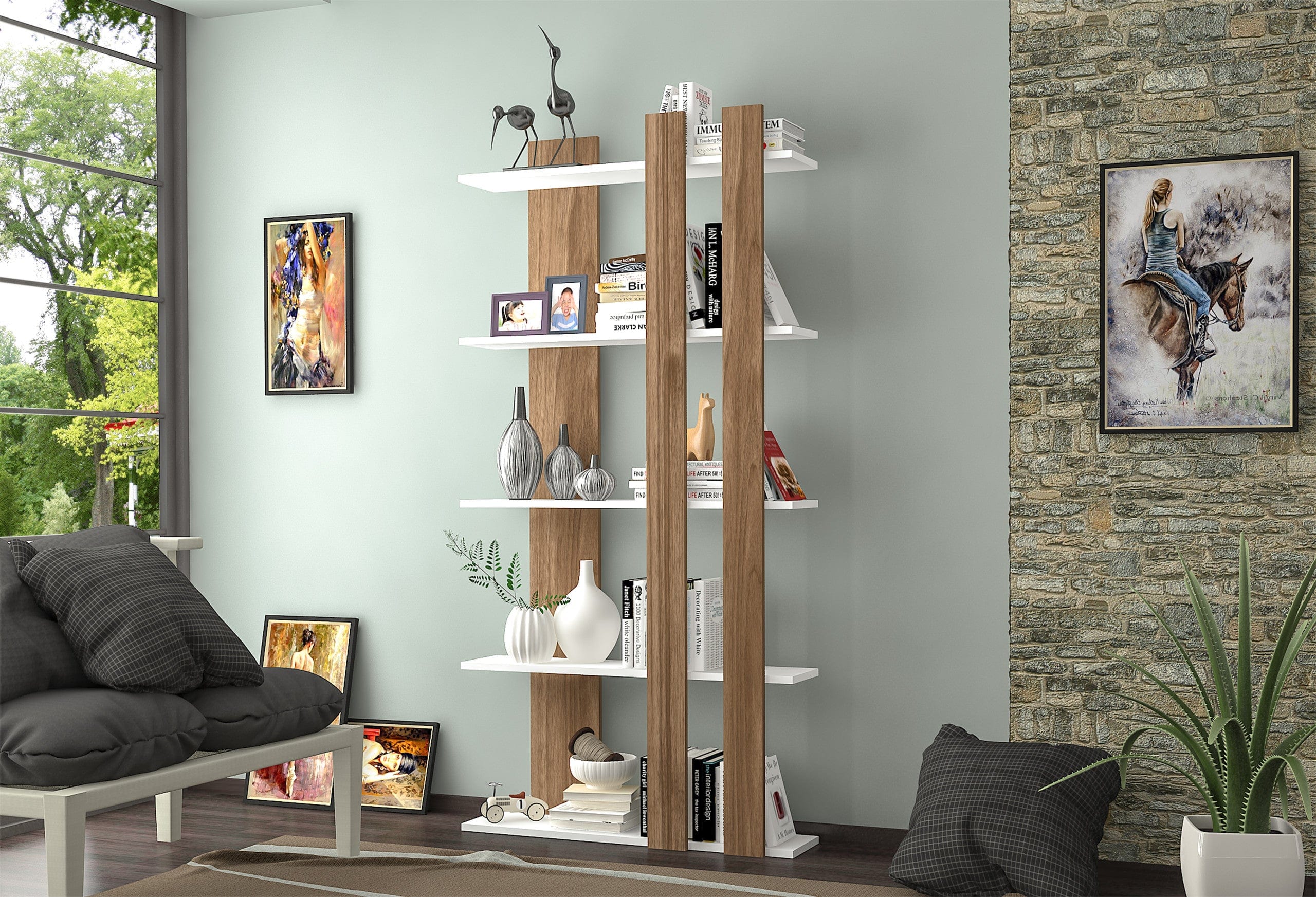 Libreria Tiny Bianco