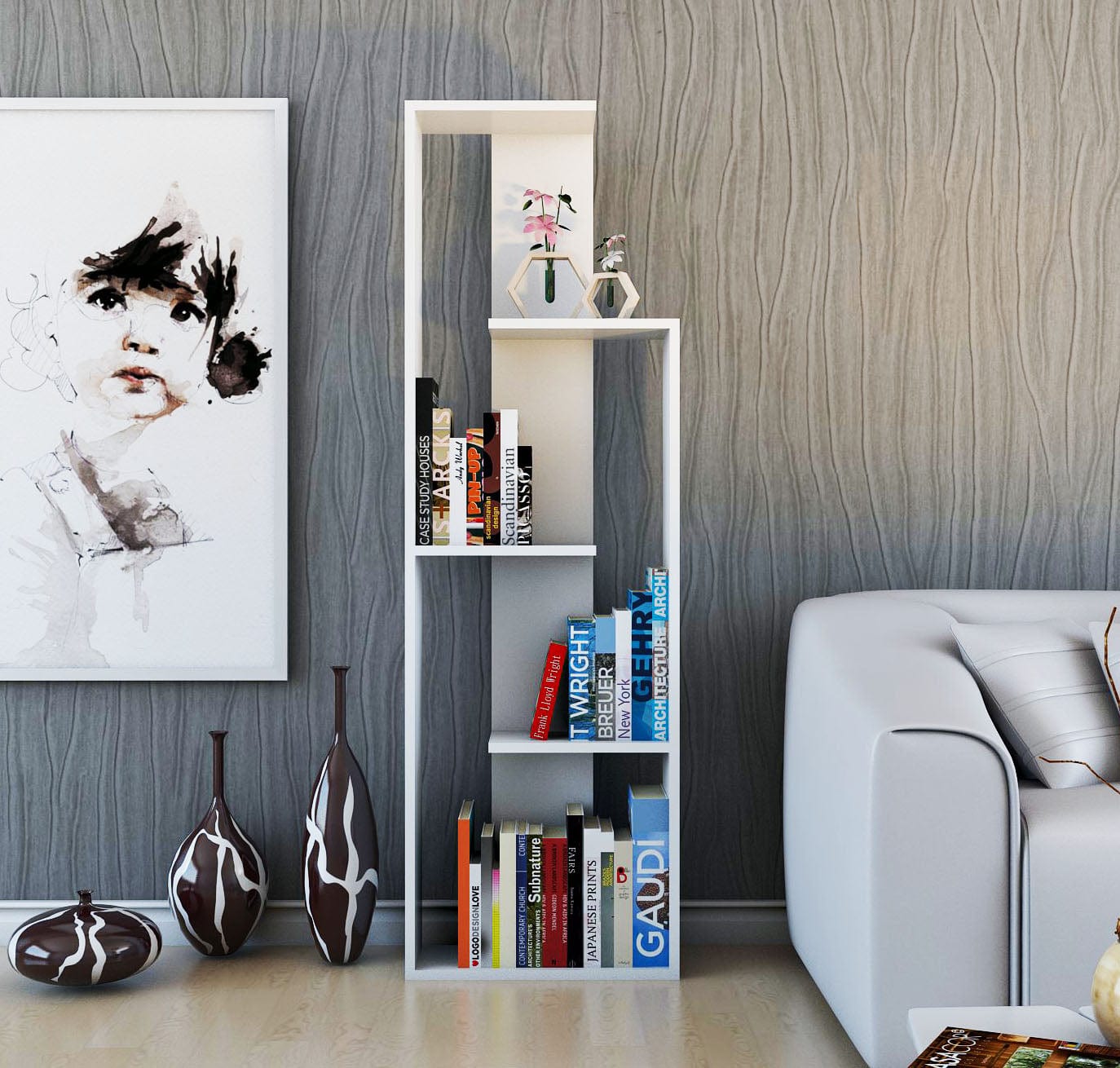 Libreria Wand Bianco