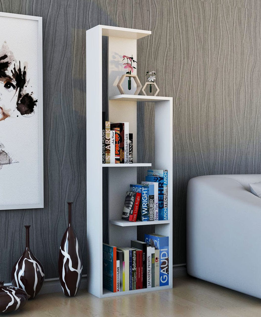 Libreria Wand Bianco (1)