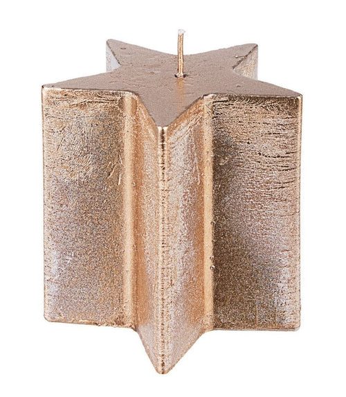 Bizzotto Lumanare decorativa Niva Star Rose Gold, Ø7xH7,5 cm