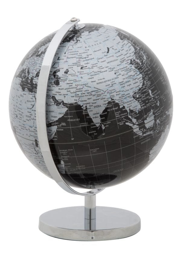 Mappamondo Black cm Ø 25x34