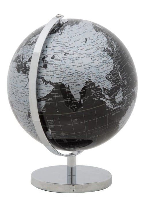 Mappamondo Black cm Ø 25x34