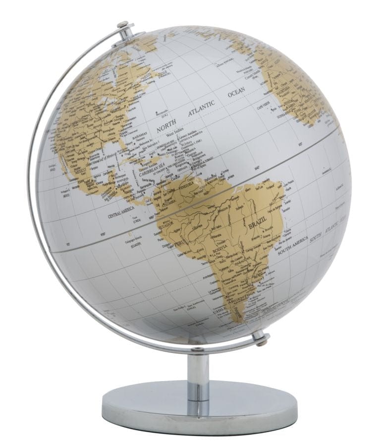 Mappamondo Silver New cm Ø 25x34 (2)