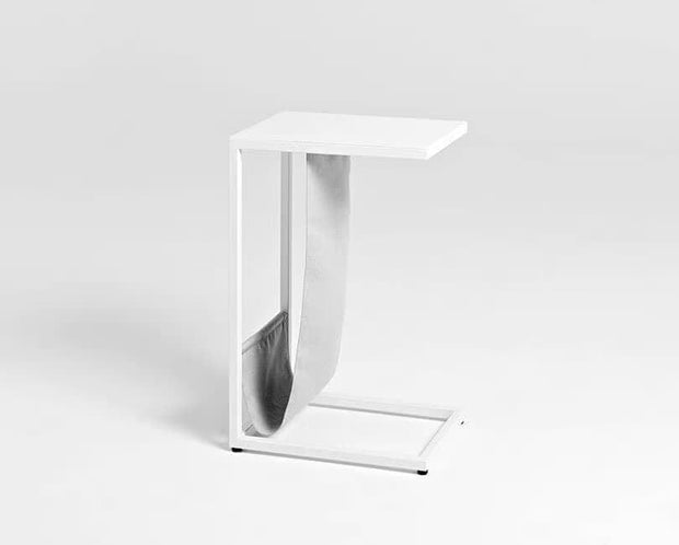 Customform Masa de cafea din metal, Lupe Alb, L30xl40xH60 cm