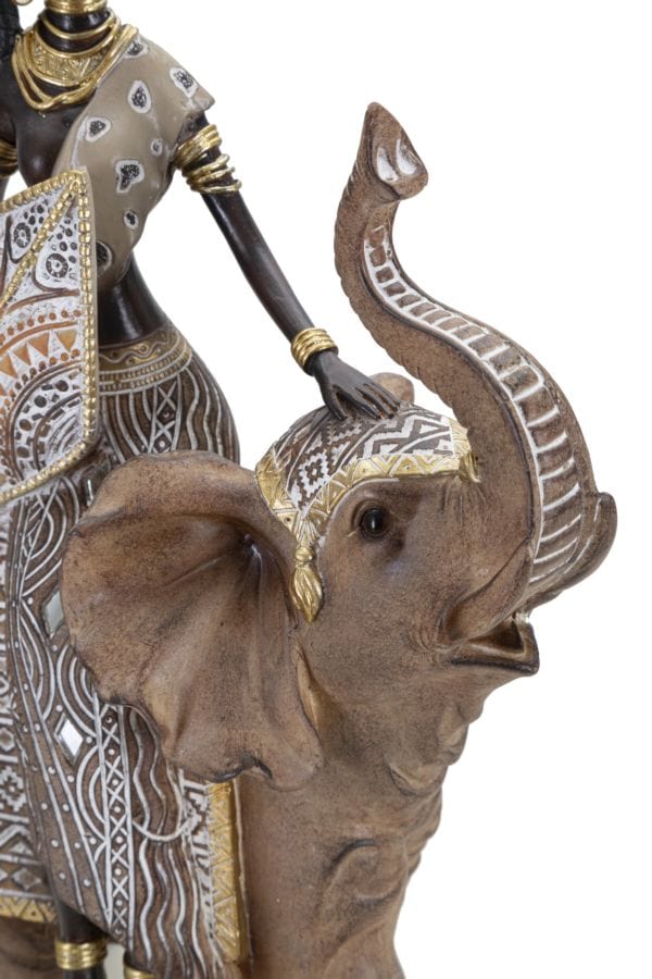 Masai Tribal C/Elefante cm 22,5x12x32,5 (2)
