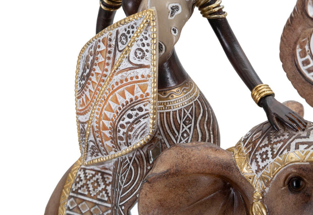 Masai Tribal C/Elefante cm 22,5x12x32,5 (3)