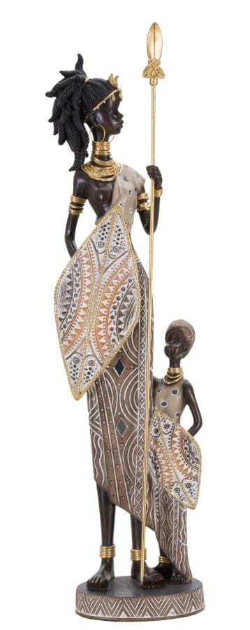 Masai Tribal C/Figlio cm 11,5x8,5x46