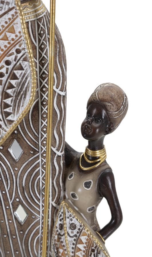 Masai Tribal C/Figlio cm 11,5x8,5x46 (2)