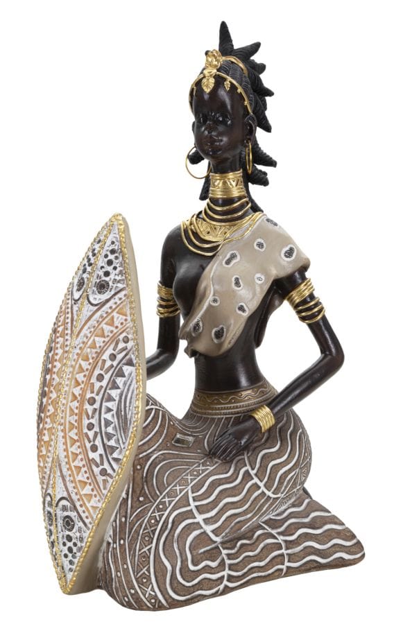 Masai Tribal C/Scudo cm 13,5x9x24,5