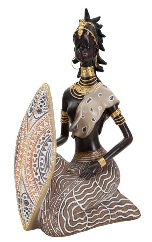 Masai Tribal C/Scudo cm 13,5x9x24,5