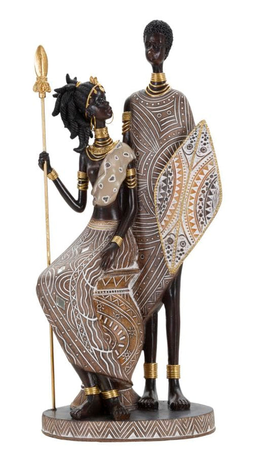 Masai Tribal Famiglia cm 16,5x11,5x38