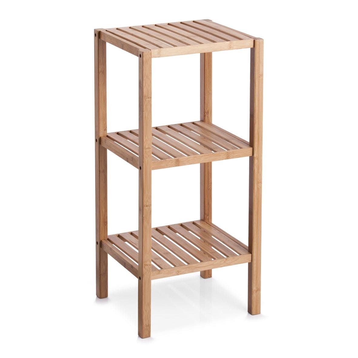 Mensola da bagno, Bambù naturale, l37xl33xh80 cm