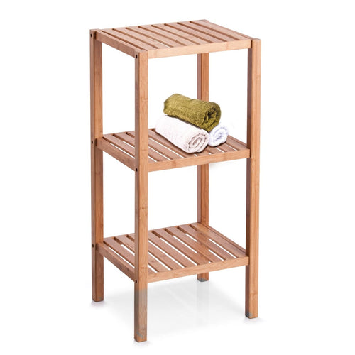 Mensola da bagno, Bambù naturale, l37xl33xh80 cm (1)
