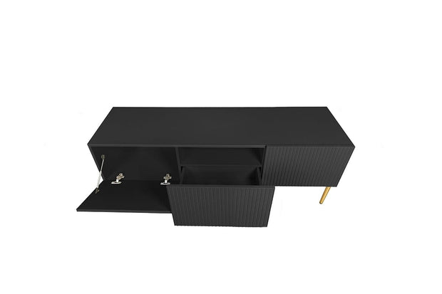 Mobile TV a 1 cassetto e 2 ante Nicole 150-2K1SZ Oro (7)