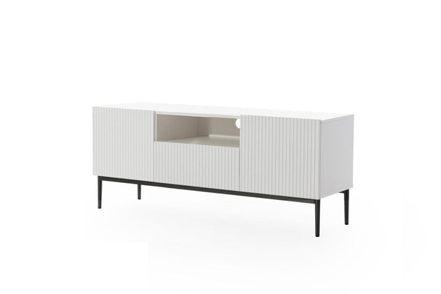 Mobile TV a 1 cassetto e 2 ante Nicole Alto 150-2D1SZ Nero (1) & BGRTPL-NICOLE-RTV-150-2D1SZ-CZARNY