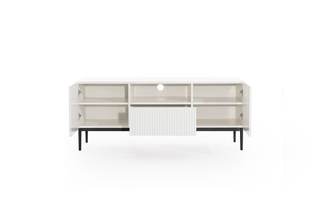 Mobile TV a 1 cassetto e 2 ante Nicole Alto 150-2D1SZ Nero (2) & BGRTPL-NICOLE-RTV-150-2D1SZ-CZARNY